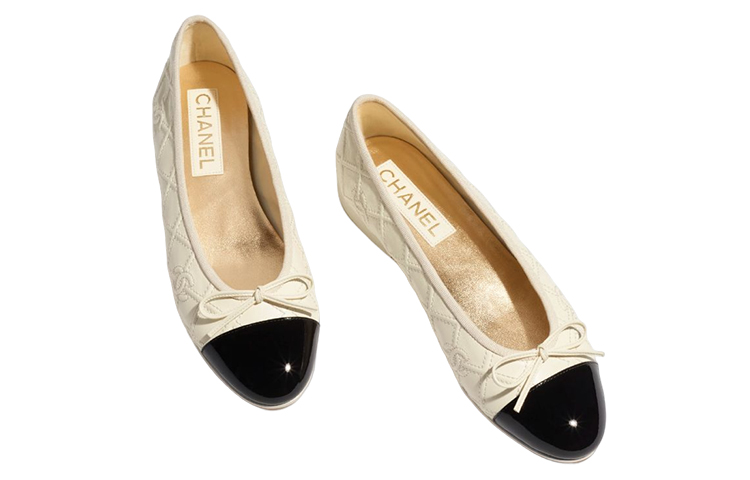 (W) Chanel Ballerina Flat 'Leather Bow White' 圖 3