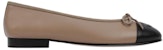 (W) Chanel Kasut Balet 'Coklat Kulit Anak Domba Slip-On' G02819-X01000-K5056