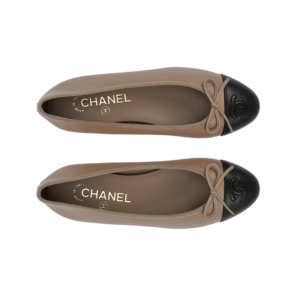 Lookbook CHANEL香奈兒 羊皮 圓頭套穿舒適氣質芭蕾 休閒單鞋 女款 褐色