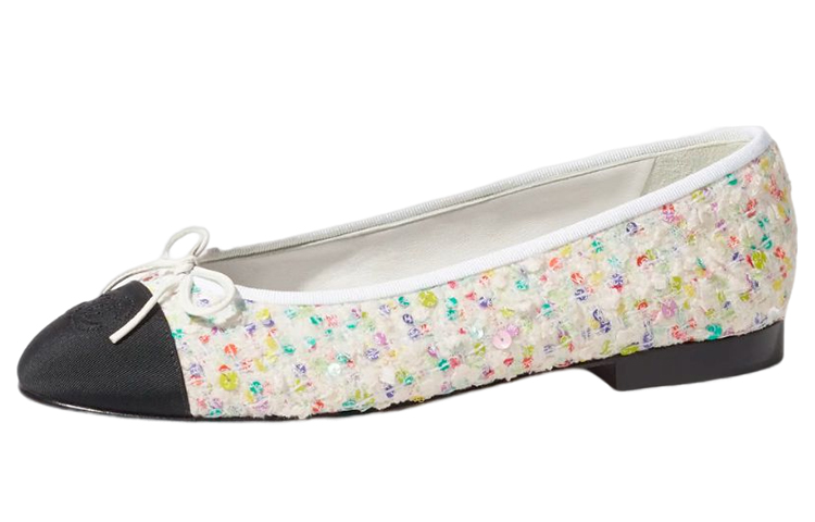 (Women) Chanel Ballet Flats 'Beige Bow' G02819-Y56587-K5996