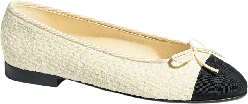 women-chanel-ballet-flats-light-yellow-bow-g02819-y56586-k5995