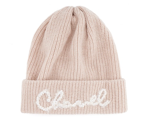 (Women) CHANEL Beige Wool Knit Beanie - Solid Color, Warm & Elegant AA7626-B05931-NC760 Order (Women) CHANEL Beige Wool Knit Beanie - Solid Color, Warm & Elegant AA7626-B05931-NC760