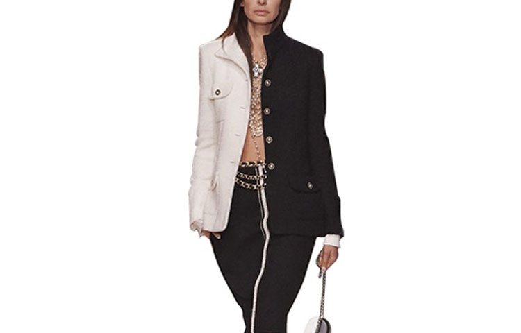 (Women) CHANEL Black & White Wool Tweed Jacket - Fall Collection P64582-V19676-M4812 圖 2