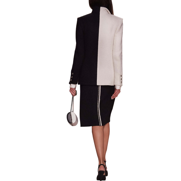 (Women) CHANEL Black & White Wool Tweed Jacket - Fall Collection P64582-V19676-M4812 圖 5