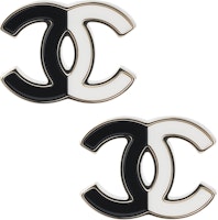 (Women) CHANEL Black and White Stylish Alloy Stud Earrings for Women. AB9894-B09803-NL456 (Women) CHANEL Black and White Stylish Alloy Stud Earrings for Women. AB9894-B09803-NL456