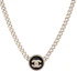 Order (W) Collar CHANEL Negro con Botón Dorado y Diamantes para Mujer. AB7802-B07472-NG629
