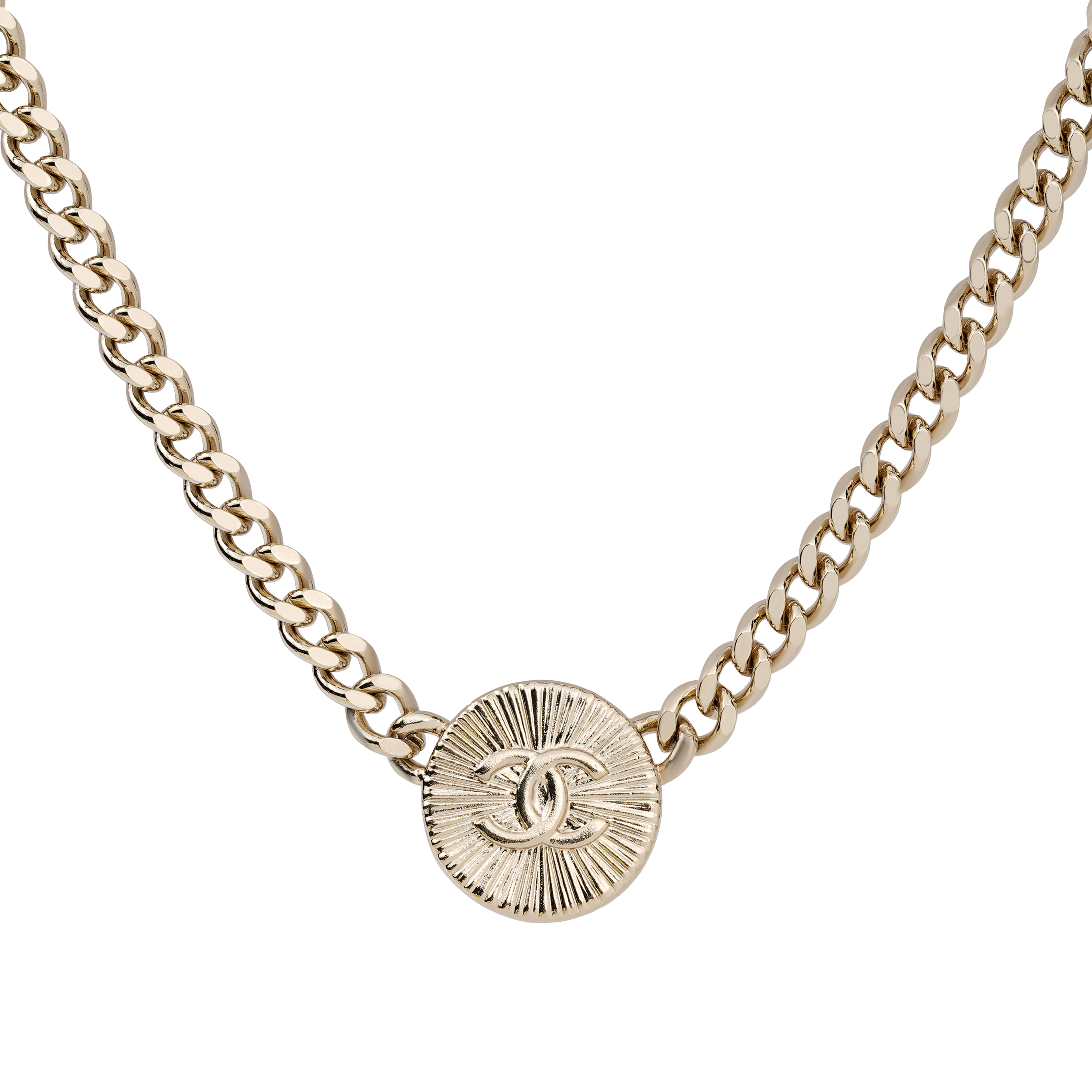 (Women) CHANEL Black Button Gold Rhinestone Necklace for Women. AB7802-B07472-NG629 圖 4