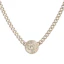 Shop (W) Collar CHANEL Negro con Botón Dorado y Diamantes para Mujer. AB7802-B07472-NG629