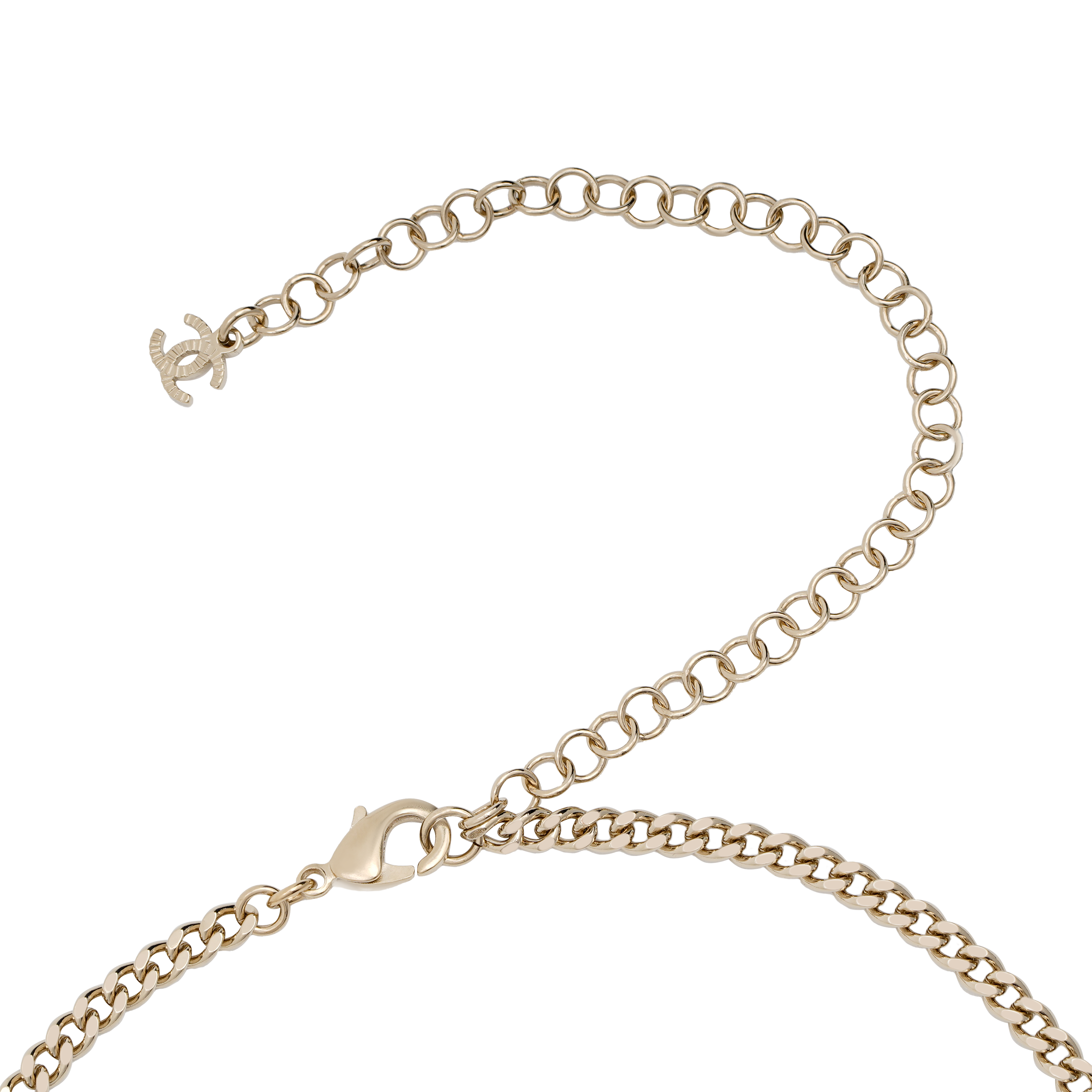 (Women) CHANEL Black Button Gold Rhinestone Necklace for Women. AB7802-B07472-NG629 圖 5