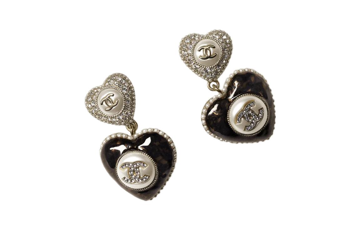 (Women) CHANEL Black Elegant Trendy Rhinestone Pearl Earrings for Women. AB9394-B09088-NK216 圖 2