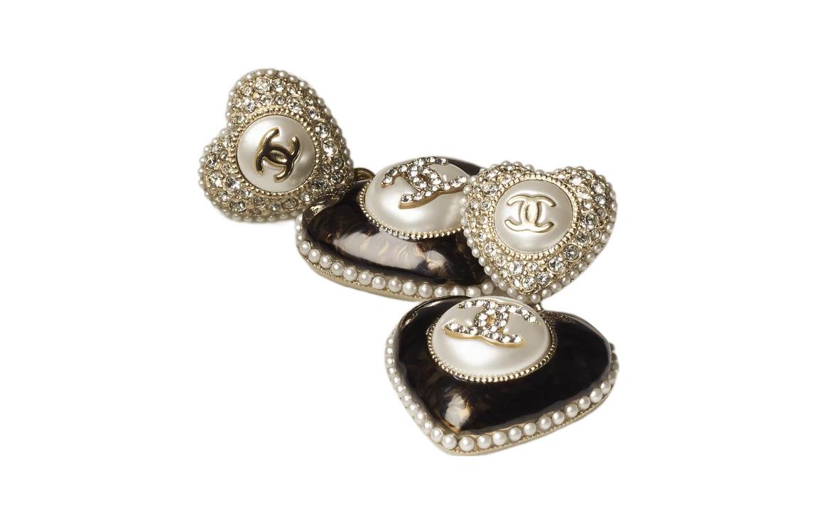 (Women) CHANEL Black Elegant Trendy Rhinestone Pearl Earrings for Women. AB9394-B09088-NK216 圖 3
