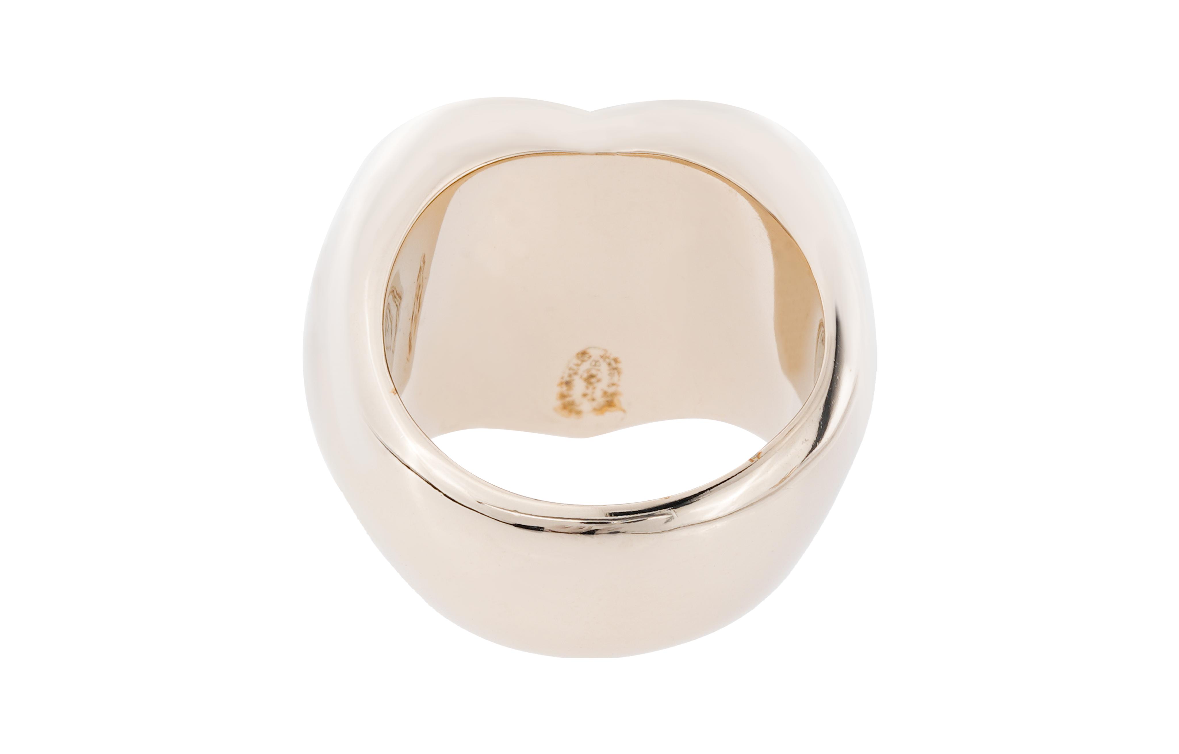 Shop (W) Cincin Lebar Logam Hati Hitam CHANEL untuk Wanita - Hitam. AB9373B09080NK21250