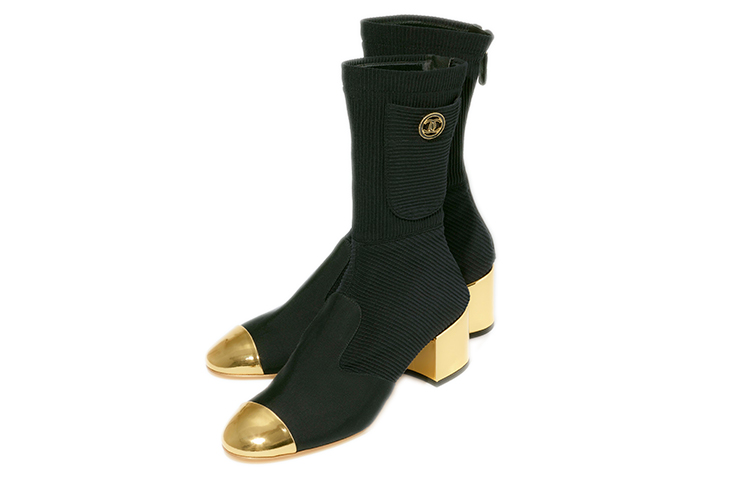 Order (W) But Chanel 'Black Gold Laminated Calfskin' G38522-Y55699-K3818