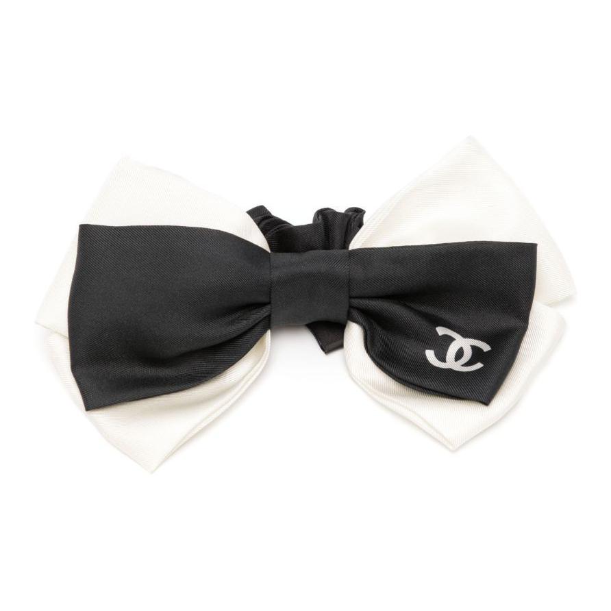 (Women) CHANEL Bow Design Headband  Black FF4848