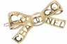 Order (W) 샤넬 여성용 보우 노트 크리스탈 메탈 헤어클립. AA4882-B04129-N8974