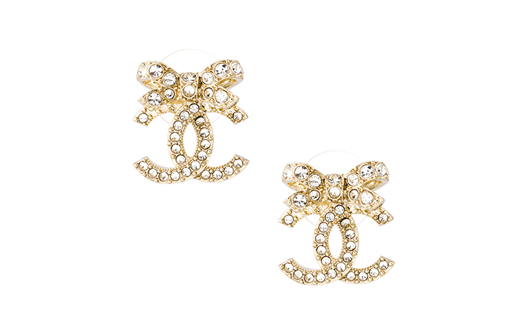 Order (W) シャネル レディース ゴールドメタル エレガント バタフライボウ ピアス ABA922-B10960-N0010