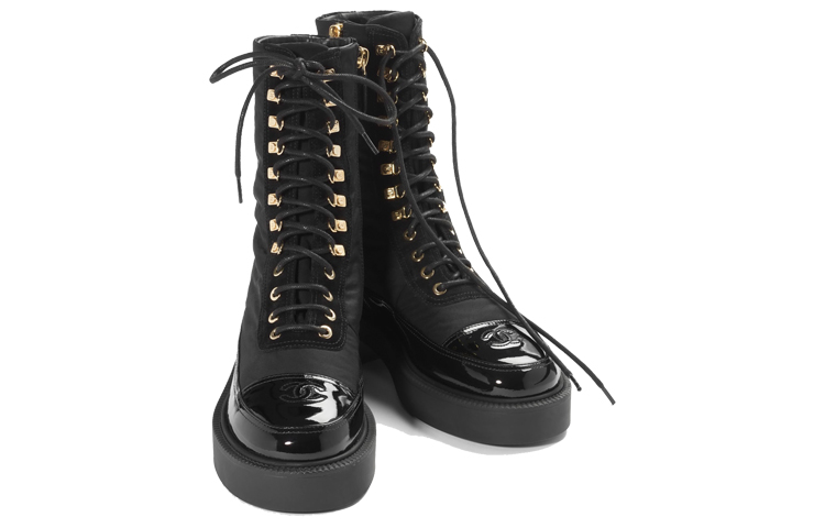 (W) Chanel Calfskin Ankle Boots 'Black' 圖 3