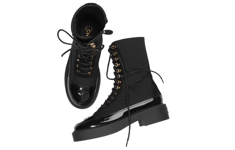 (W) Chanel Calfskin Ankle Boots 'Black' 圖 4