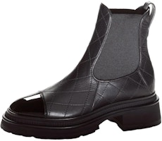 (Women) Chanel Calfskin Chelsea Boot 4cm 'Black' G45087-B13291-94305 (Women) Chanel Calfskin Chelsea Boot 4cm 'Black' G45087-B13291-94305