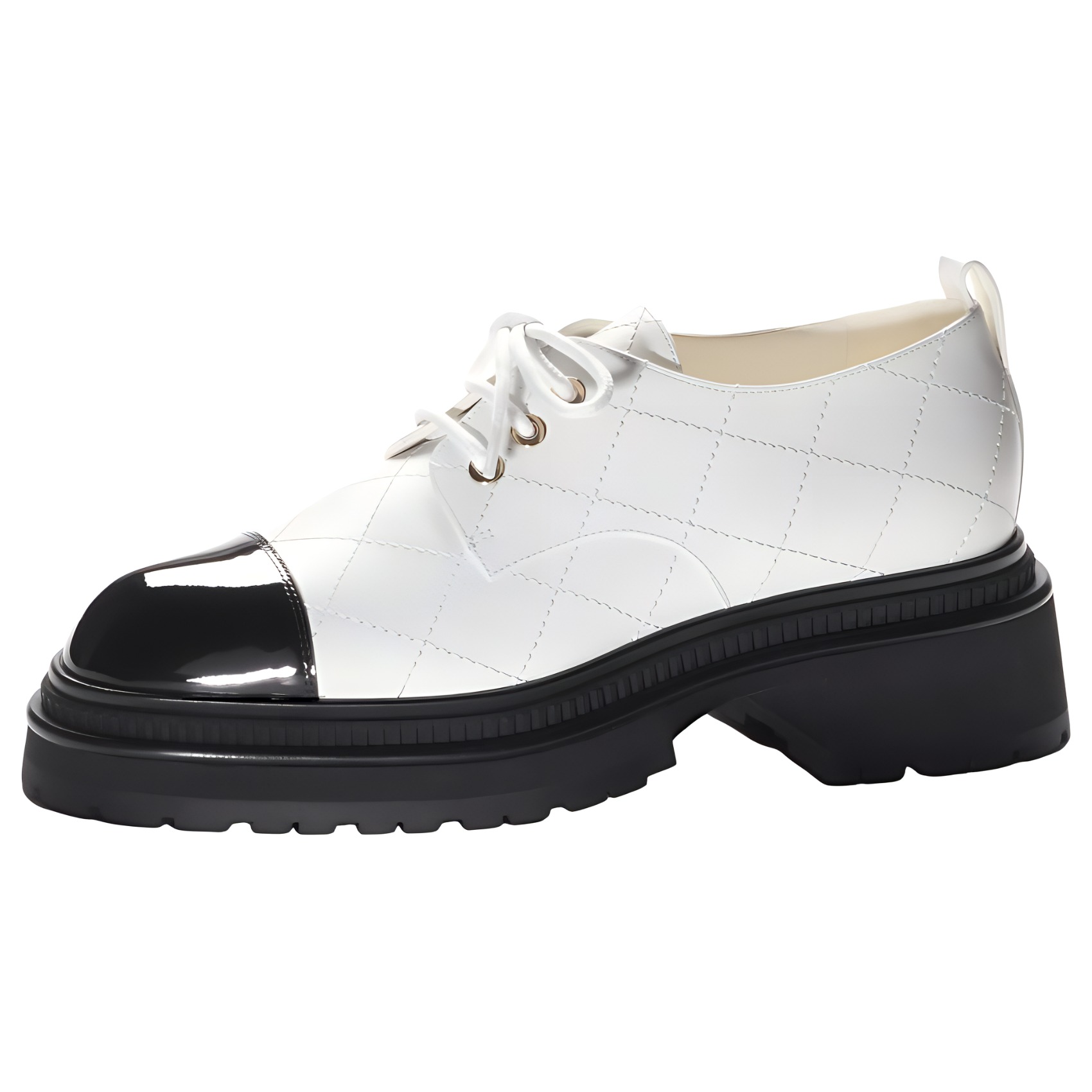 (Women) Chanel Calfskin Comfortable Versatile Casual Slip-On 'Black White' G45075-B13291-NP667