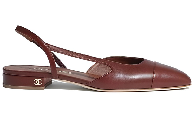 (W) Chanel Calfskin Flat 'Brown Casual' 圖 2