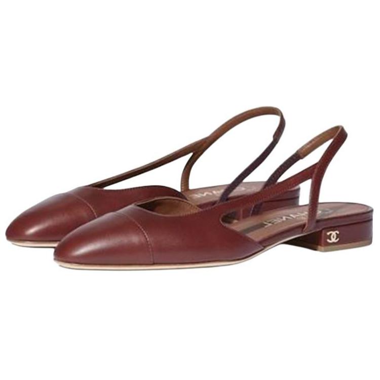 (W) Chanel Calfskin Flat 'Brown Casual' 圖 3
