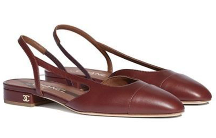 (W) Chanel Calfskin Flat 'Brown Casual' 圖 4