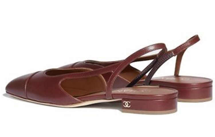 (W) Chanel Calfskin Flat 'Brown Casual' 圖 5