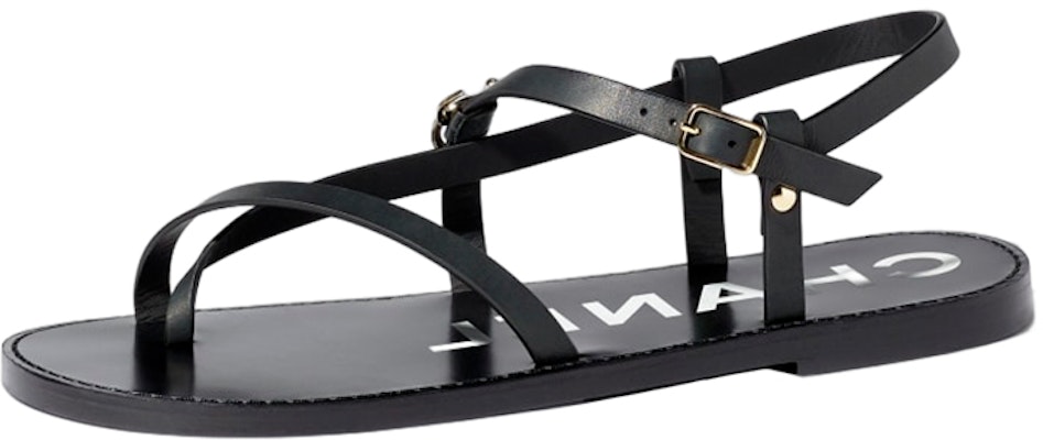 (Women) Chanel Calfskin Flat Buckle Sandals 'Black Fashion' G39856-X56922-94305 Buy (Women) Chanel Calfskin Flat Buckle Sandals 'Black Fashion' G39856-X56922-94305