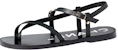 (W) Sandal Rata Chanel Calfskin Buckle 'Fesyen Hitam' G39856-X56922-94305