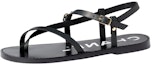 Buy (W) Sandal Rata Chanel Calfskin Buckle 'Fesyen Hitam' G39856-X56922-94305