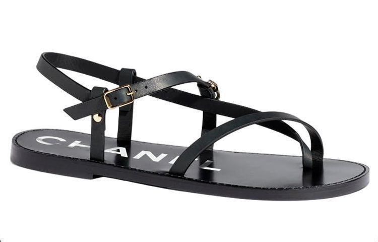 Order (W) Sandal Rata Chanel Calfskin Buckle 'Fesyen Hitam' G39856-X56922-94305