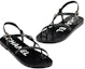 Lookbook (W) Sandal Rata Chanel Calfskin Buckle 'Fesyen Hitam' G39856-X56922-94305