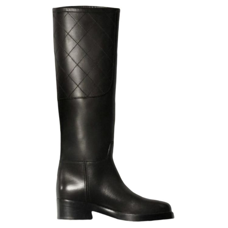 (W) Chanel Calfskin High-Top Boot 'Black' 圖 2
