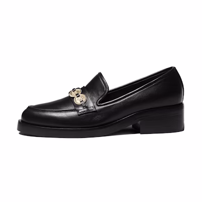 (W) Chanel Calfskin Loafer 'Black Fashion Casual'
