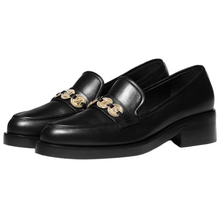 (W) Chanel Calfskin Loafer 'Black Fashion Casual' 圖 3