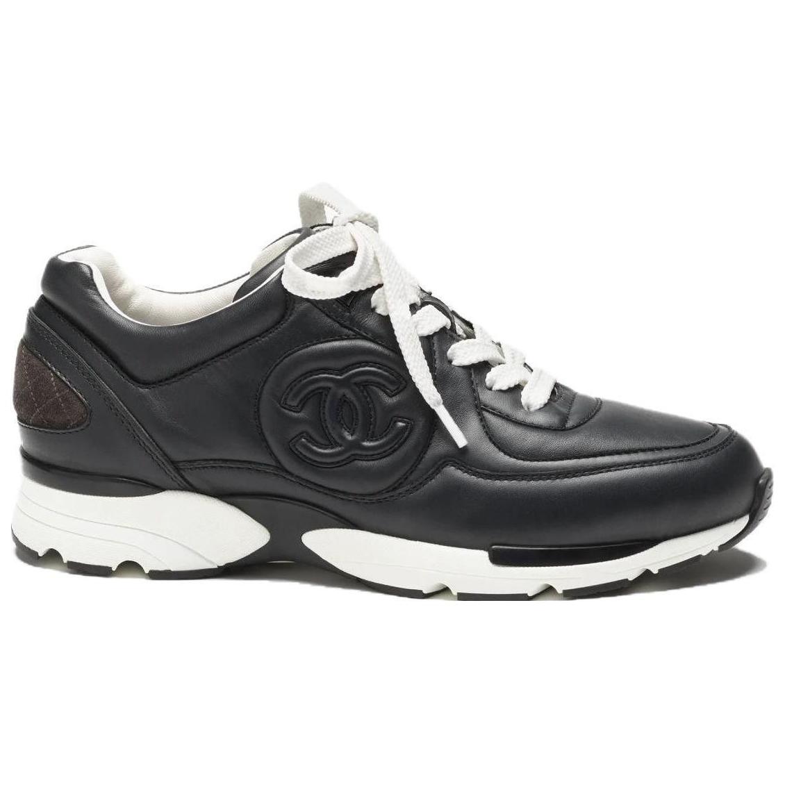 (W) Chanel Calfskin Round Toe Lace-up 'Versatile Non-Slip Low Top' 圖 2