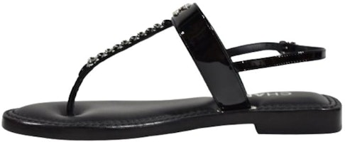 (Women) Chanel Calfskin Round Toe Slip-On 'Black Fashion Sandal' G38200-X56375-94305 (Women) Chanel Calfskin Round Toe Slip-On 'Black Fashion Sandal' G38200-X56375-94305