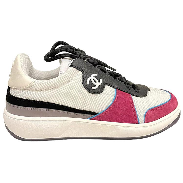 (W) Chanel Calfskin Sneakers 'White Pink' 圖 2