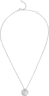 (Women) CHANEL Camellia Diamond Necklace 18K White Gold Classic Silver. J12071 Lookbook (Women) CHANEL Camellia Diamond Necklace 18K White Gold Classic Silver. J12071