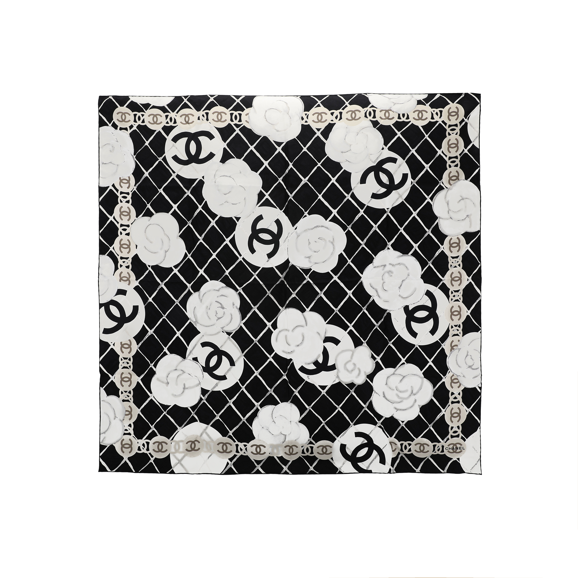 Lookbook (W) シャネル カメリア シルク ツイル スカーフ レディース用 A39577-X10321-94305