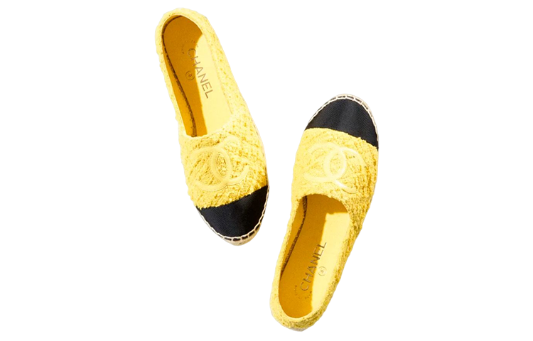 Lookbook (W) 샤넬 캔버스 플랫 "옐로우" G39028-Y55821-K4256