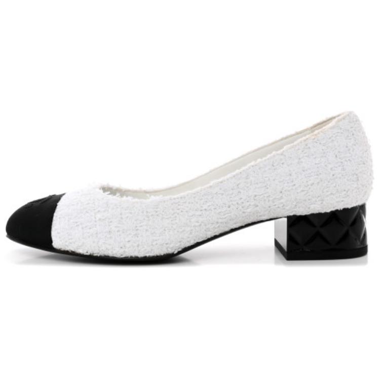 (Women) Chanel Canvas Flowers Slip-On 'White' G40086-Y56583-K5991