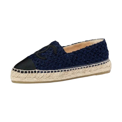 (W) Chanel Canvas Logo 'Navy Blue Fisherman'