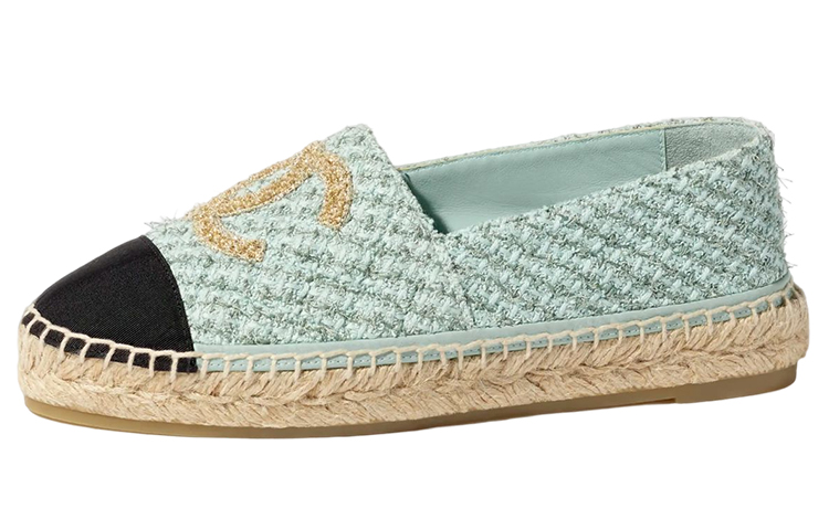 (Women) Chanel Canvas Logo Espadrilles 'Light Blue' G39028-Y56575-K5906