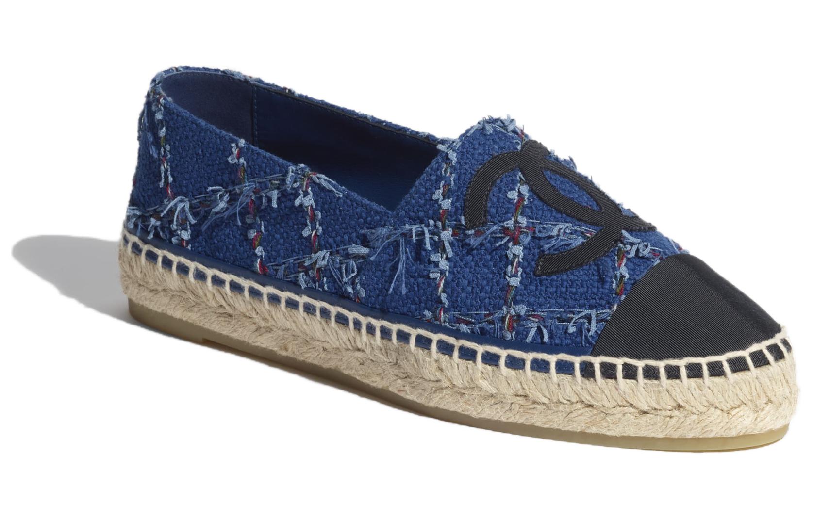 (W) Chanel Canvas Logo Fisherman Shoes 'Blue' 圖 2