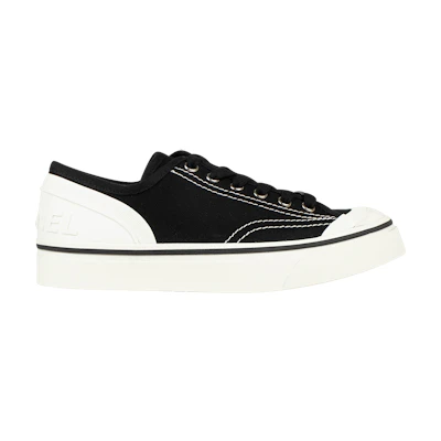 (W) Chanel Canvas Low Top Sneaker 'Black'