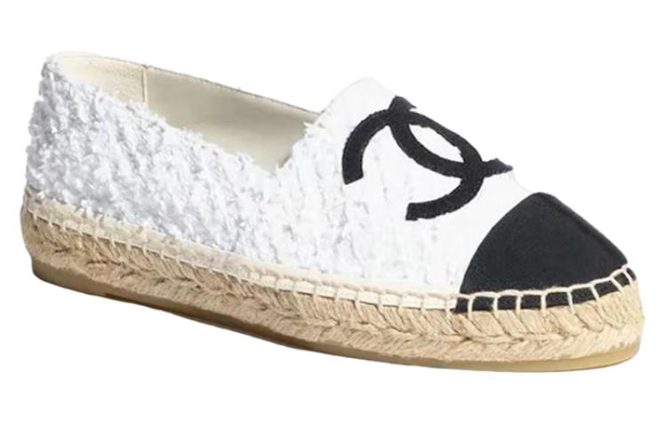 Order (W) Chanel Canvas Twill Schoenen ''Wit'' G29762-Y56425-K5510