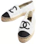 Shop (W) Chanel Canvas Twill Schoenen ''Wit'' G29762-Y56425-K5510