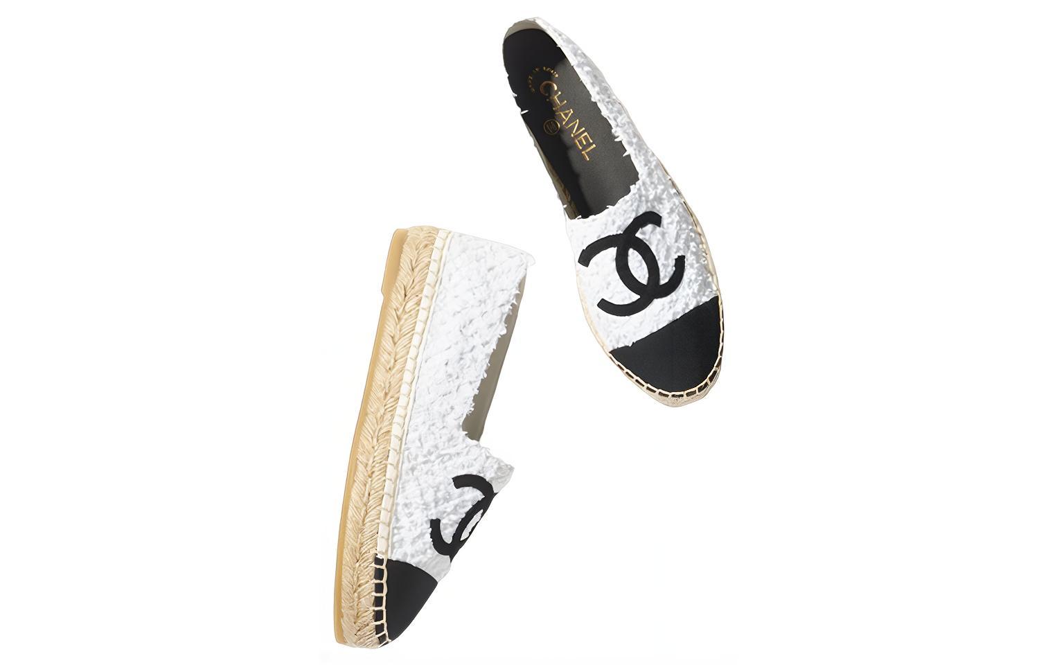 Purchase (W) Chanel Canvas Twill Schoenen ''Wit'' G29762-Y56425-K5510